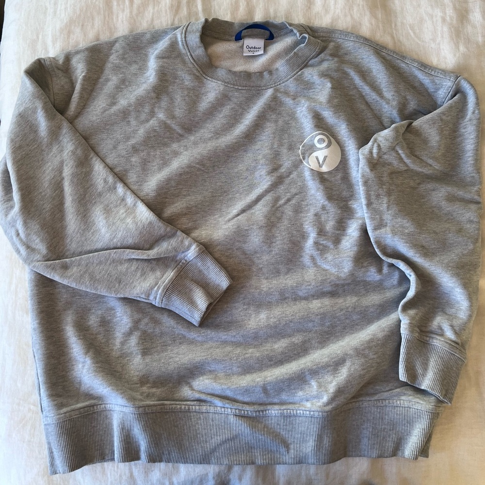 Outdoor Voices Light Gray Crewneck Sweater